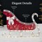Best Choice Products Lighted 2D Reindeer & Sleigh Set Outdoor Décor w/ Warm White LED Lights
